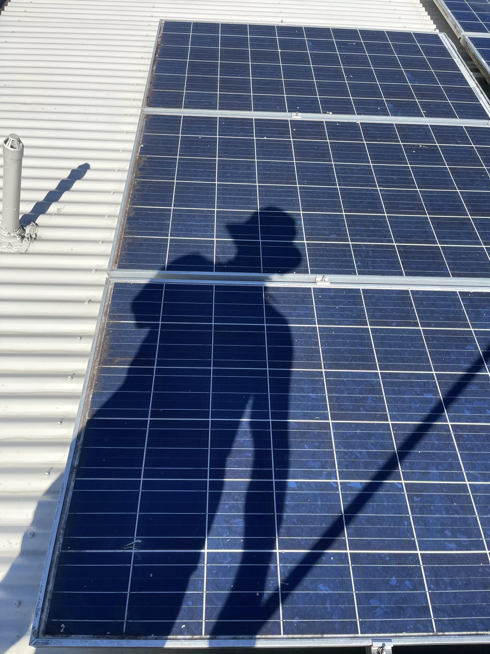 Solar panel cleaning